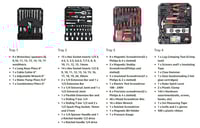 شنطة معدات ومفكات 4 طبقات ( اكثر من 100 قطعة )