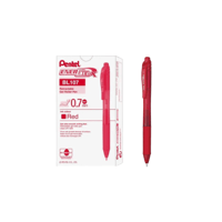 كرتون 12- قلم جل أحمر رأس معدني 0.7 مل BL107-R