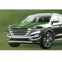 غطاء كبوت السيارات العلم السعودي