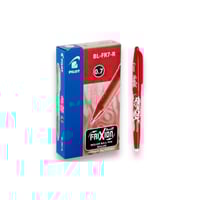 كرتون 12-قلم حبر احمر بمحاية قابل للمسح 0.7 ملم PI...