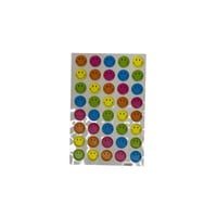 استكر ابتسامات ملونة بارزة