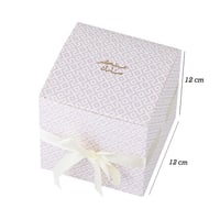 علبة التوزيعات الفاخرة بختم " عيدكم مبارك" لون خزا...