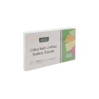 كرت بحث مسطر 6×4" كبير ملون 100 كرت