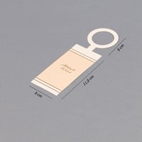 12 ثيم تعليقات فاخر للمشروبات لون بيج بأطراف بيضاء...