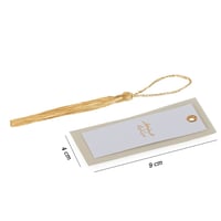 12 كرت ورق طبقتين فاخر لون بيج وشفاف بعبارة "عيدكم...