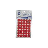 ملصقات دوائر أحمر 1.7 سم 350 ملصق