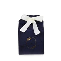 12 علبة توزيعات كحلية رخامية فاخرة بإطار ختم ذهبي