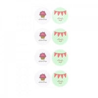 ستيكر العيد دائري 5 سم عدد 8 ستيكر