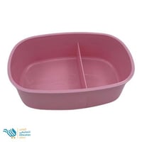 طقم علبة طعام بيضاوية مع مطارة بلاستيك