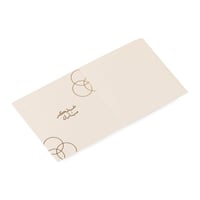 مجموعة (12) بوك للعيديات فاخر لون بيج بزخارف ذهبي...