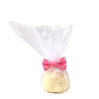 مجموعة (25) عود ربط بشريطة فيونكة - وردي