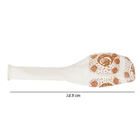 مجموعة (5) بالونات فاخرة للعيد لون أبيض بعبارة ( ك...