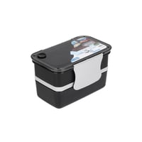 لنش بوكس طبقتين 1.3 لتر أسود