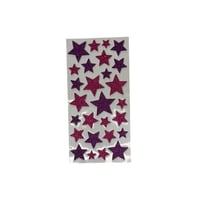 كرت استكرات نجوم بارزة فوشي وبنفسجي فلين مضغوط لام...