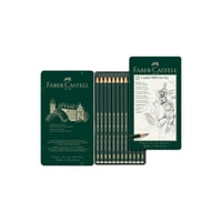 أقلام رصاص قرافيت مدرجة علبة الفن 12 قلم