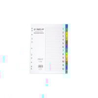 فواصل ملفات مخرمة بلاستيكية A4 من 1-12 متعددة الال...