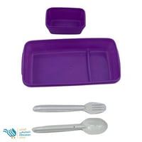 طقم علبة طعام مع مطارة بلاستك