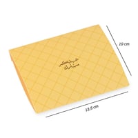 مجموعة (12) بوك للعيديات فاخر لون أصفر بنمط ذهبي و...