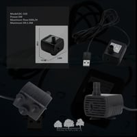 مضخة ماء صغيرة بمدخل USB – طراز DC-320 بقدرة 3 واط...