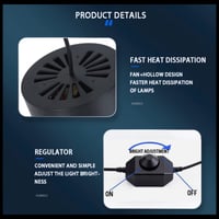 مصباح WRGB LED احترافي 50W لأحواض الأسماك – إضاءة...