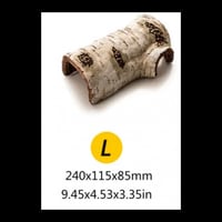 اكسسورات للزواحف مخبأ كانه جذع شجرة