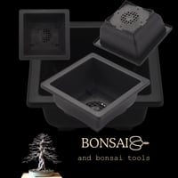 مركن بونساي بلاستيك مقاس 12cm مربع