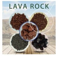 حجر بركاني بني حبات صغيره 1kg