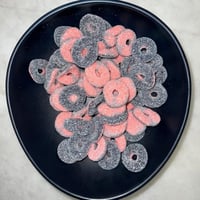 حلقات فراولة وتوت 100 جرام