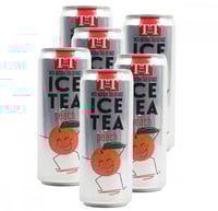 كرتون 6 حبات مشروب ايس تي بنكهة الخوخ 330ML