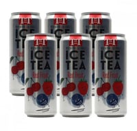 كرتون 6 حبات تي تايم مشروب ايس تي بنكهة الفواكه ال...