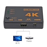 مقسم اتش دي ام اي مع ريموت HDMI Splitter Switcher...
