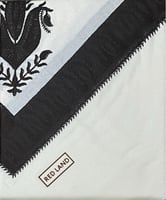 غترة شال كشميري ردلاند بني داكن