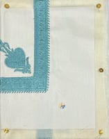 غترة شال كشميرية سكري مطرزة بخياطة فاخرة