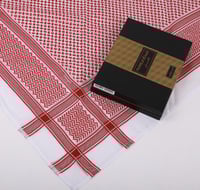 شماغ بروجيه رجالي أحمر زئبقي