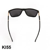 نظارة شمسية رجالية اطار انيق مذهب موديل KI55