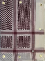 شماغ كشميري ادهم تطريز خياطه مقاس 52