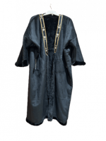 فروة نسائية _ شامواه ناعمة اسود