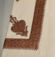 غترة شال كشميري 58 سكري تطريز ذهبي