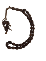 سبحة حجر صناعي لون عقيق كبدي – 33 حبه