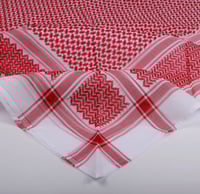 شماغ البسام بيسك أحمر غامق