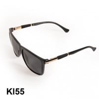 نظارة شمسية رجالية اطار انيق مذهب موديل KI55