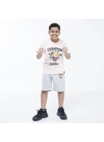 تيشيرت+شورت لايف ستايل ولادي من باتريك _ BTS-08C