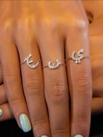 خاتم الاحرف فضة