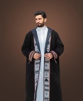 فروة رجالي تلتبس وجهين جملي - اسود