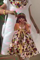 فستان شالكي بتصميم انيق