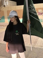 تيشرت سيفين ونخلة اسود