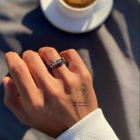 خواتم رجالي | فضة ايطالي | بالاسم حسب الطلب