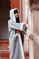 فروه شتوية للاطفال بالاسم رمادي