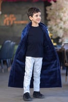 فروة اطفال بالاسم - ازرق