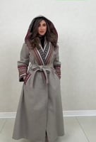 بشت شتوي مطرز بسدو